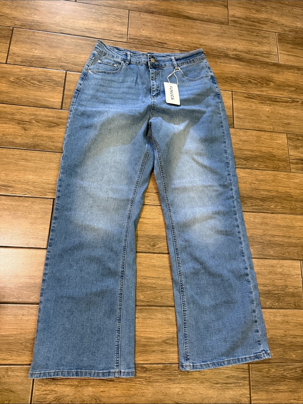 Funuca Straight High Waist Wide Leg Jeans Women’s size 12